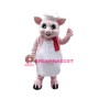 Pink Pig Chef Mascot Costume