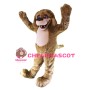 Happy Brown Plush Dog Mascot Costume