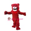Power Red Lion Mascot Costume