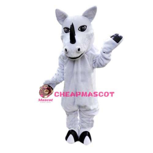 White Rhino Mascot Costume