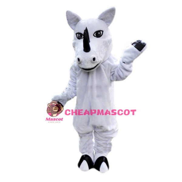White Rhino Mascot Costume