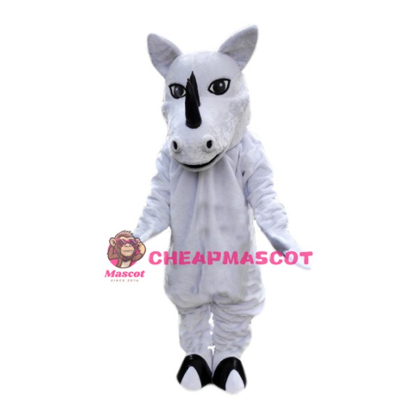 White Rhino Mascot Costume