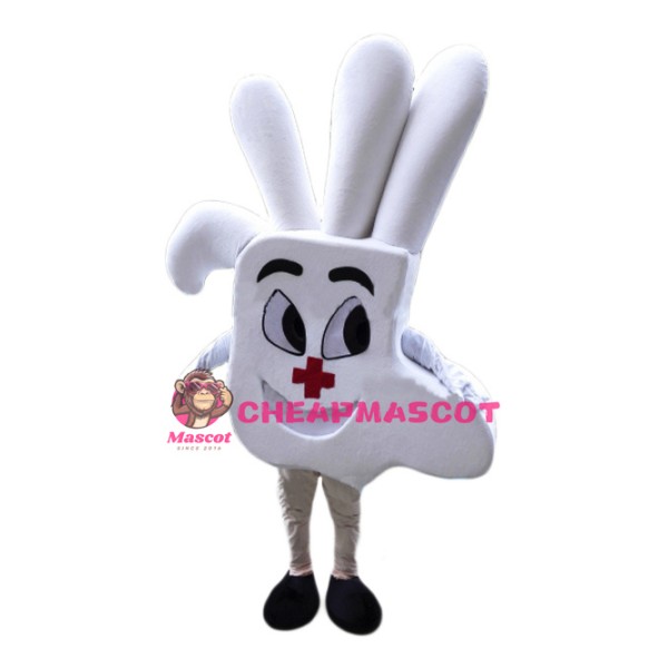 White Hand Mascot Costume