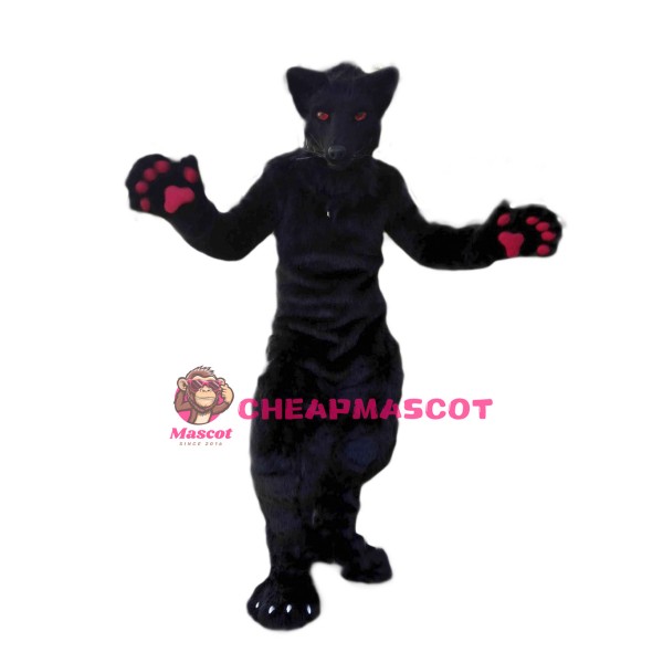 Red Eye Wolf Mascot Costume