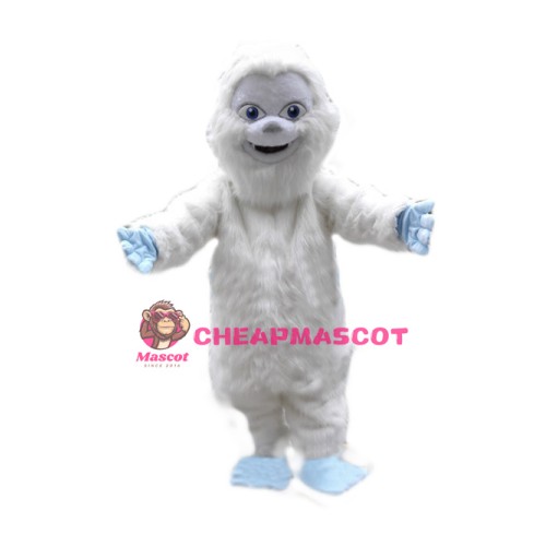 Cute Yeti Snowman Mascot Costume