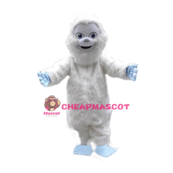 Cute Yeti Snowman Mascot Costume