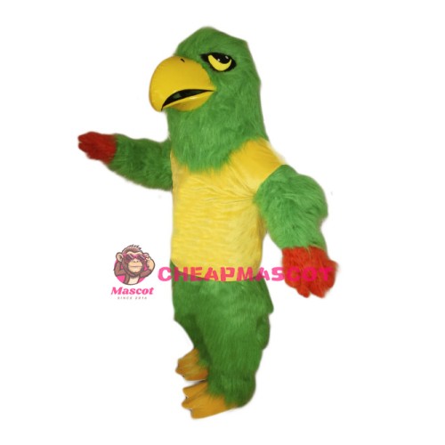 Green Falcon Mascot Costume