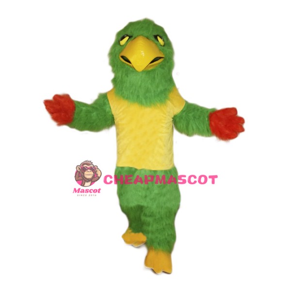 Green Falcon Mascot Costume