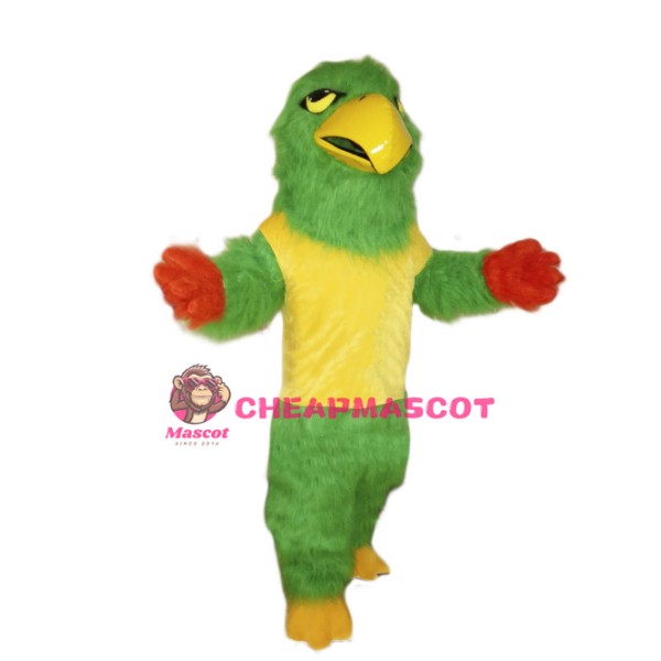 Green Falcon Mascot Costume