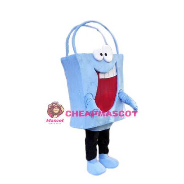 Blue Bag Mascot Costume