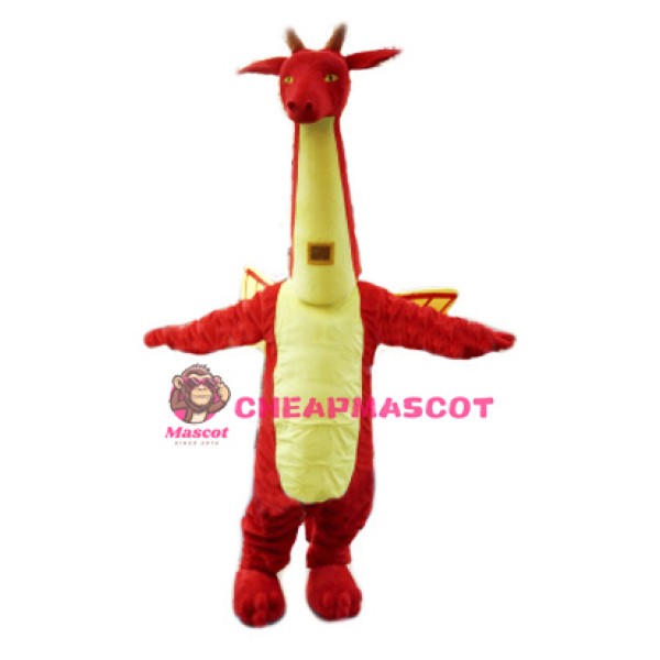 Red Dragon Mascot Costume