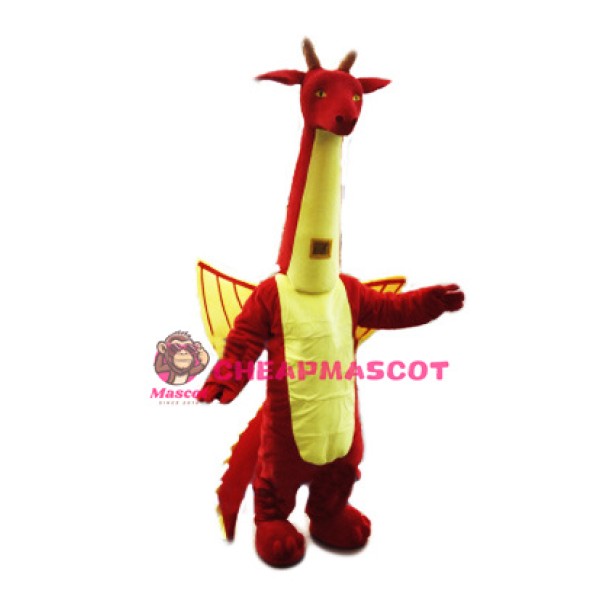 Red Dragon Mascot Costume