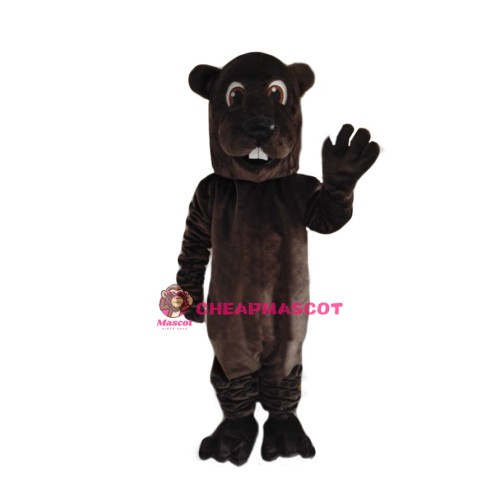Cute Adult Beaver Mascot Costume