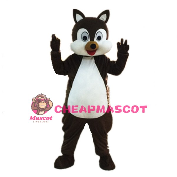 Happy Adult Squirrel Mascot Costume