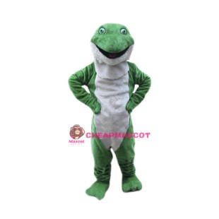 Plush Green Frog Mascot Costume