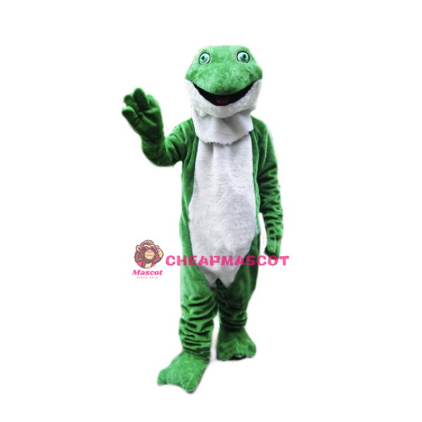 Plush Green Frog Mascot Costume