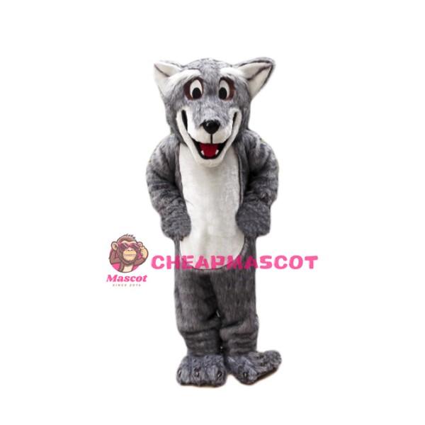 Plush Coyote Wolf Mascot Costume