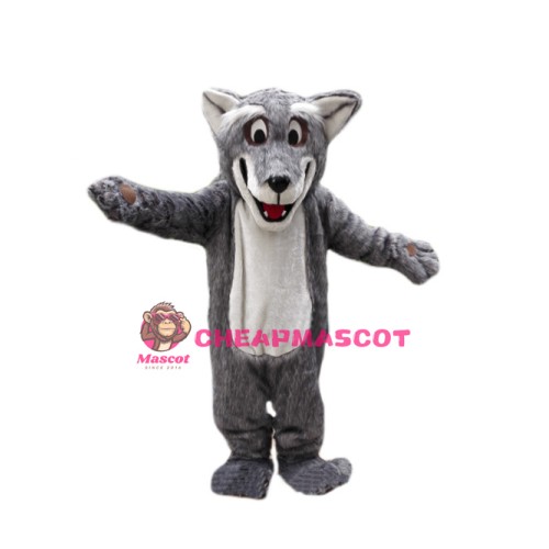 Plush Coyote Wolf Mascot Costume