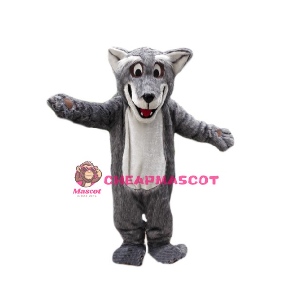 Plush Coyote Wolf Mascot Costume