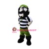 Green Pirate Mascot Costume