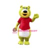 Green Teddy Bear Mascot Costume