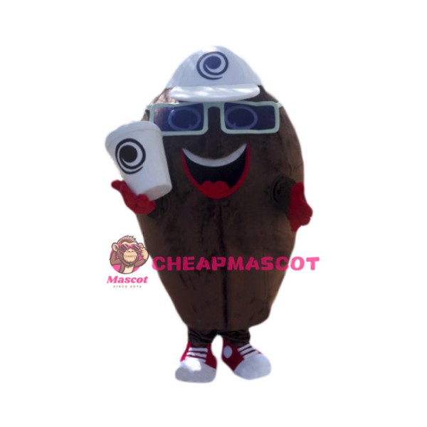 Coffee Bean Mascot Costume