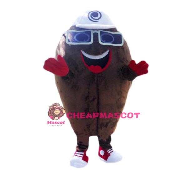 Coffee Bean Mascot Costume