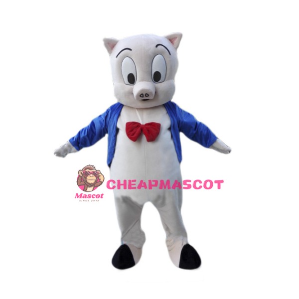 Porky Pig Mascot Costume