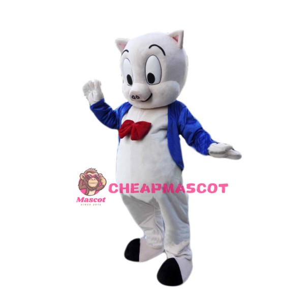 Porky Pig Mascot Costume
