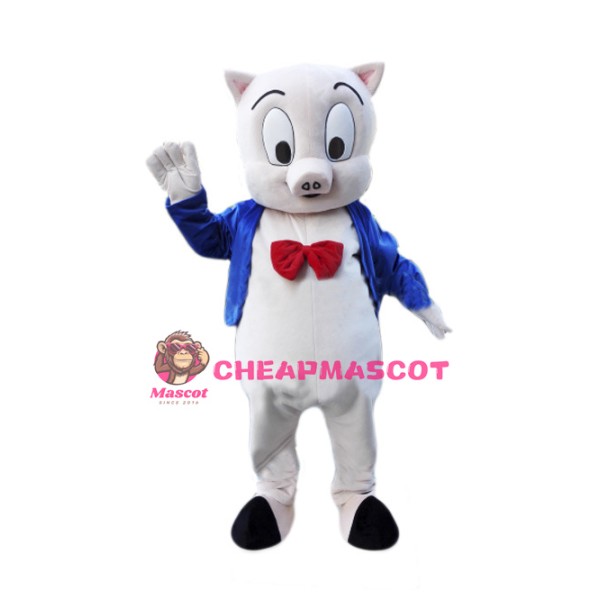 Porky Pig Mascot Costume