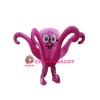 Pink Octopus Mascot Costume