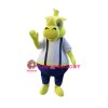 Yellow Rhino Mascot Costume