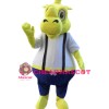 Yellow Rhino Mascot Costume