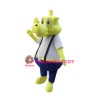 Yellow Rhino Mascot Costume