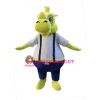 Yellow Rhino Mascot Costume