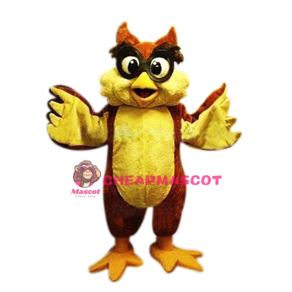 Friendly Lightweight Owl Mascot Costume
