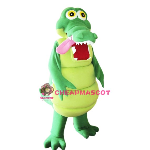 Happy Lightweight Alligator Mascot Costume