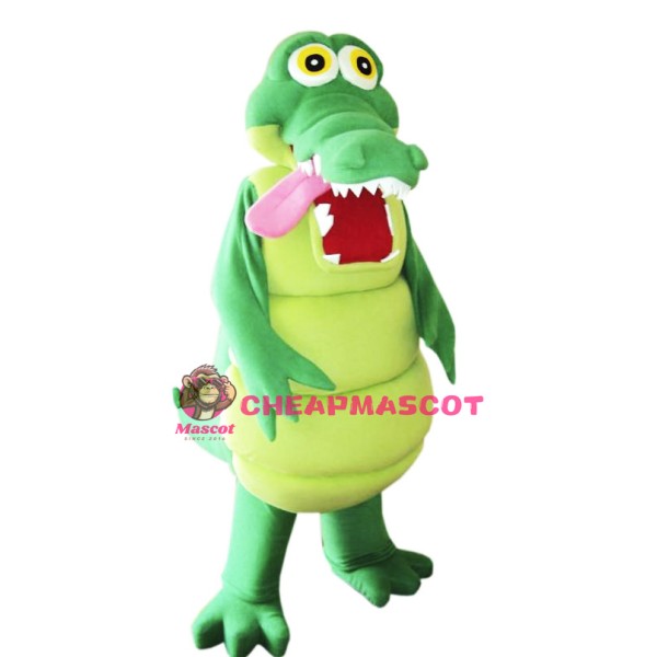 Happy Lightweight Alligator Mascot Costume
