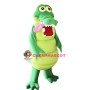 Happy Lightweight Alligator Mascot Costume