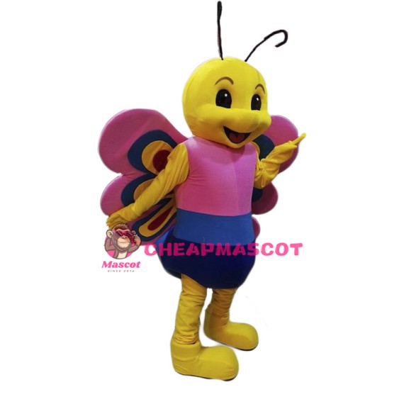 Friendly Lightweight Butterfly Mascot Costume