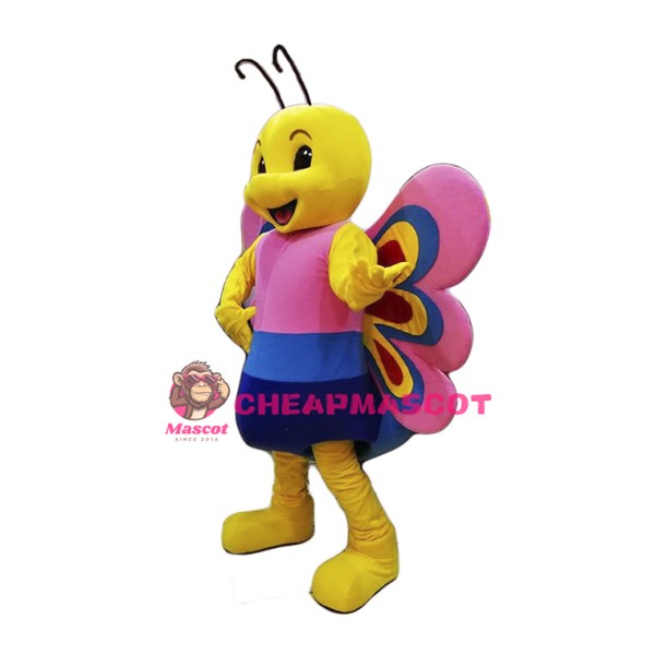 Friendly Lightweight Butterfly Mascot Costume