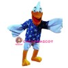 Happy Lightweight Pelican Mascot Costume
