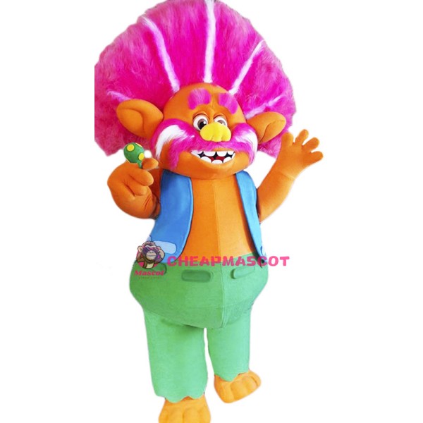 King Peppy Troll Mascot Costume