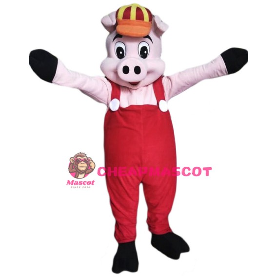 Happy Little Pig Mascot Costume