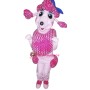 Pink Poodle Dog Mascot Costume