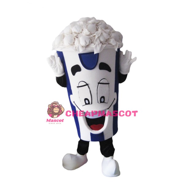 Happy Lightweight Popcorn Mascot Costume