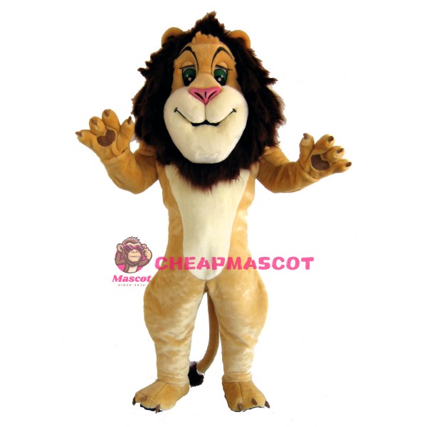 Happy Lightweight Lion Mascot Costume