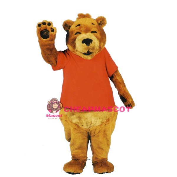 Smiling Bear Mascot Costume