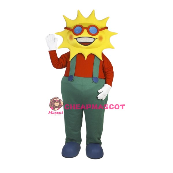 Smiling Lightweight Sun Mascot Costume