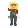 Smiling Lightweight Sun Mascot Costume